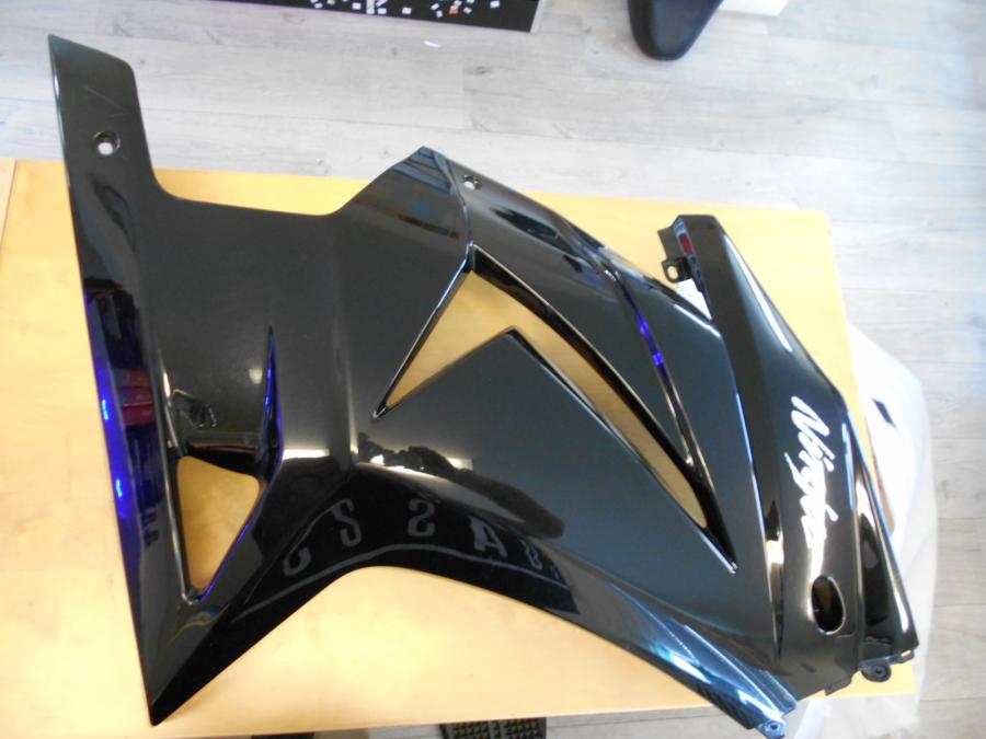 Framsidan på Sidkåpa från en Kawasaki Ninja 250 -2008 motorcykel.