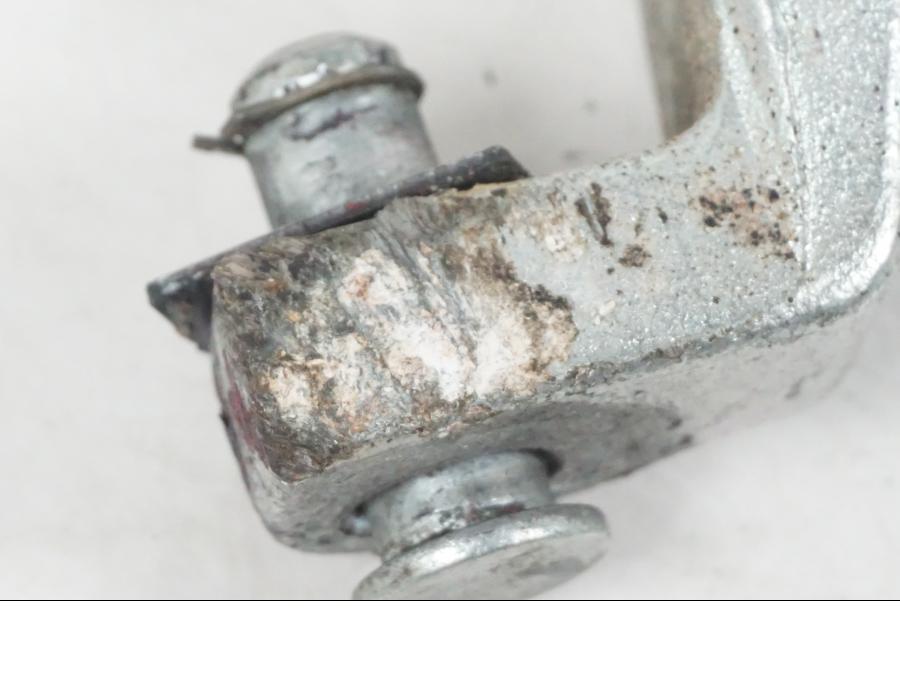 Baksidan på Fotpinne från en H-D Softail FXCW Rocker -2008 motorcykel.