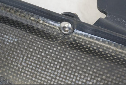 Snett uppifrån på Värmeskydd från en Yamaha YZF 1000 R1 -2004 motorcykel.