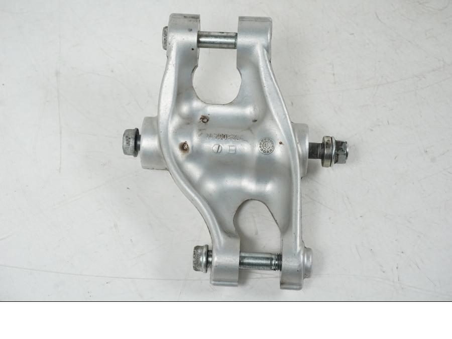 Snett uppifrån på Stötdämparlänkage från en Ducati Streetfighter S -2011 motorcykel.