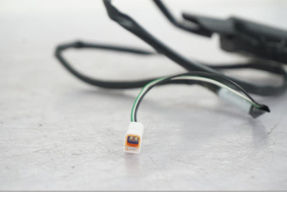 Snett uppifrån på Blinkers LED från en Ducati Multistrada 950 -2020 motorcykel.