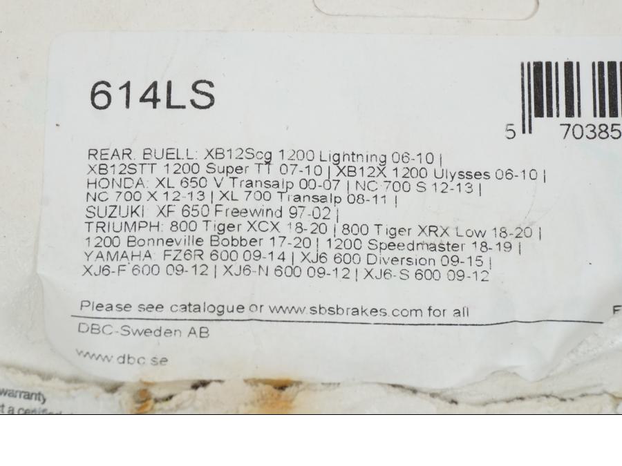 Extrabild3 på Bromsbelägg från en Universal Universal -1997 motorcykel.