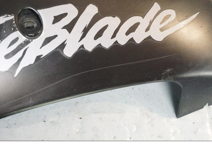 Snett uppifrån på Magkåpa från en Honda CBR 900 RR -1996 motorcykel.