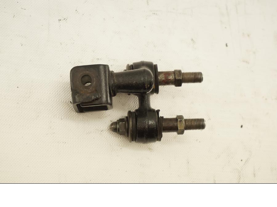 Framsidan på Fotpinnefäste från en Kawasaki Z 750 80-tal -1984 motorcykel.