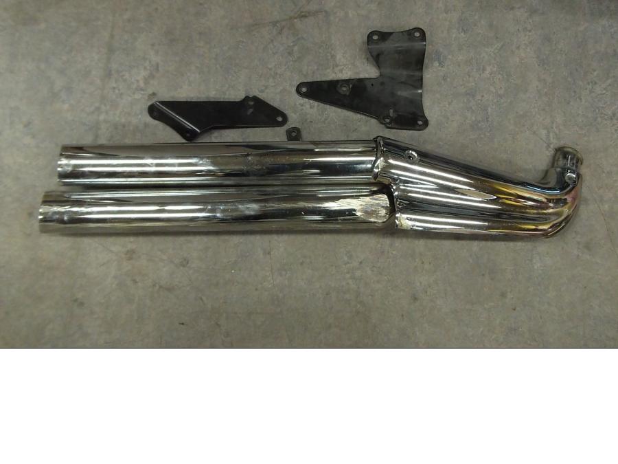 Framsidan på Ljuddämpare Sport från en Triumph Rocket III -2007 motorcykel.