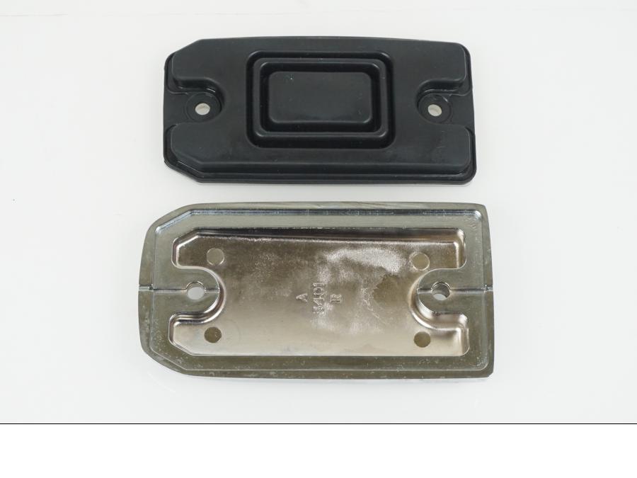 Baksidan på Bromshuvudcylinder-Lock från en Kawasaki VN 1700 Classic Tourer -2010 motorcykel.