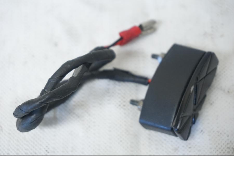 Baksidan på Skyltbelysning från en Suzuki GSX-R 1000 -2009 motorcykel.