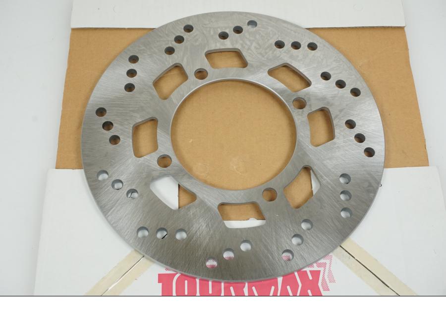 Baksidan på Bromsskiva från en Kawasaki Zephyr 750 -1996 motorcykel.