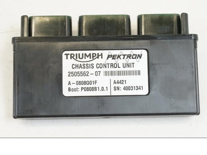 Framsidan på Control Unit från en Triumph Speed Triple -2021 motorcykel.