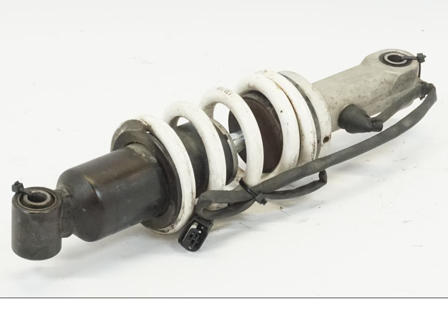 Snett uppifrån på Stötdämpare ESA från en BMW K 1200 S -2006 motorcykel.