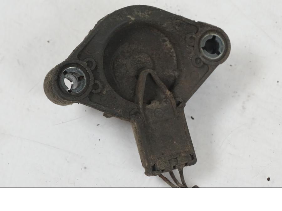 Snett uppifrån på Växelindikator från en BMW F 800 GS -2008 motorcykel.