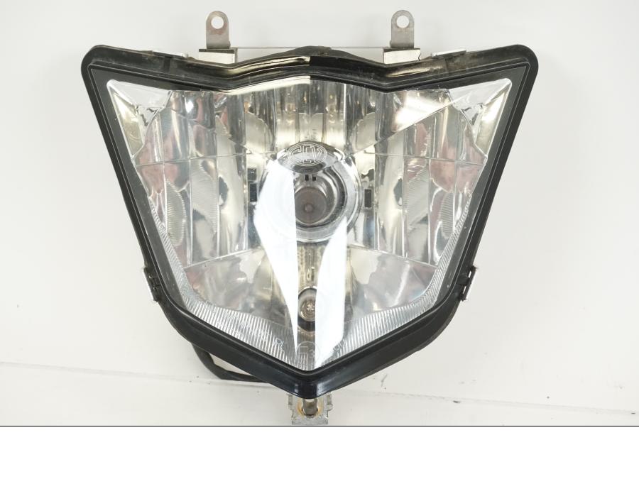 Framsidan på Strålkastare från en Yamaha WR 125 -2011 motorcykel.