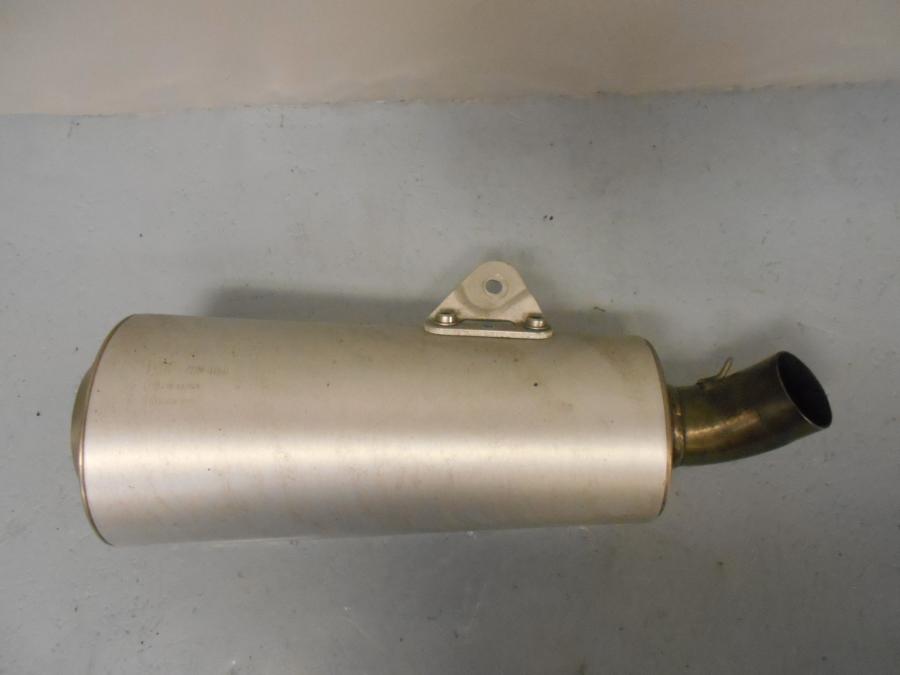 Vänster sida på Ljuddämpare från en Ducati Monster 696 -2009 motorcykel.