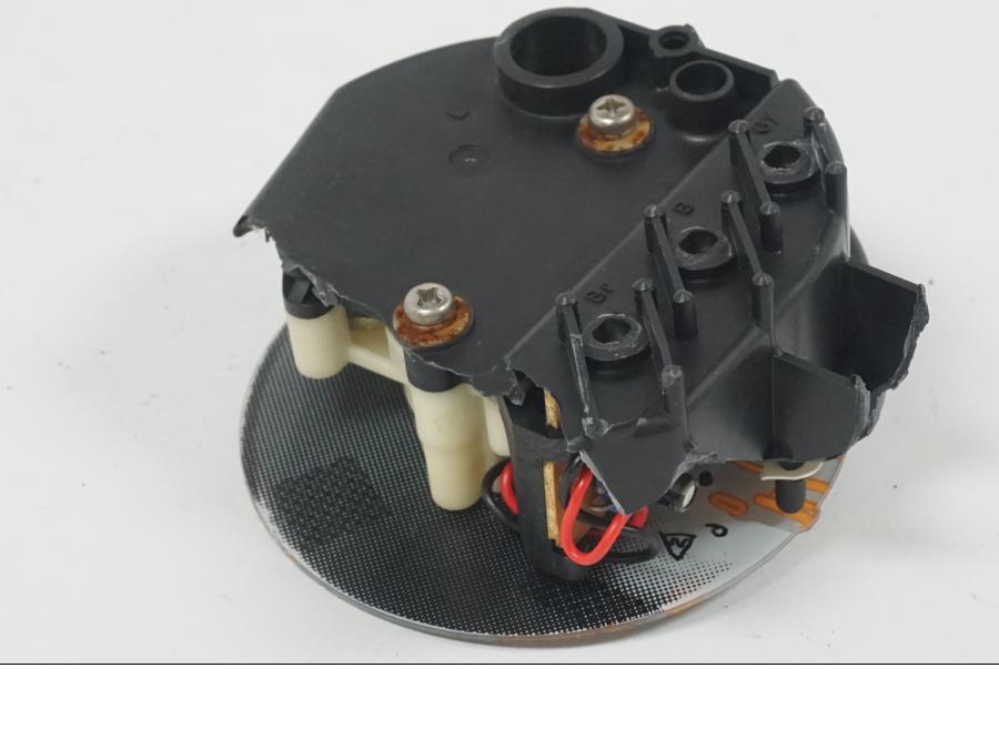 Snett uppifrån på Varvräknare från en Yamaha YZF 600 R -1997 motorcykel.