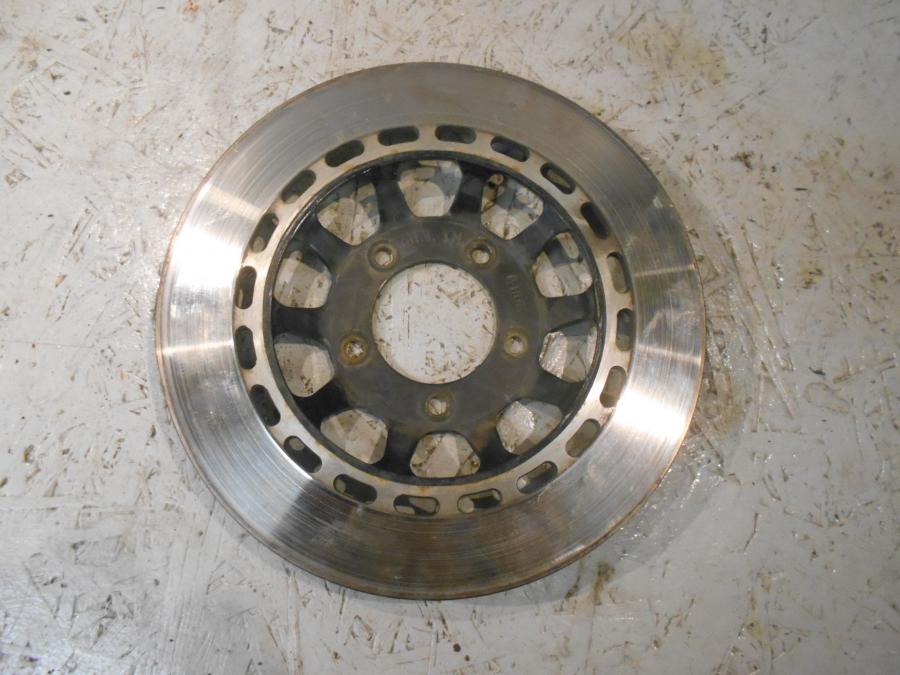 Framsidan på Bromsskiva från en Honda GL 500 -1982 motorcykel.