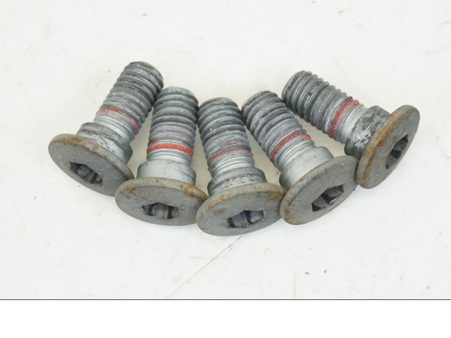 Baksidan på Bromsskiva från en Yamaha XSR 700 -2016 motorcykel.