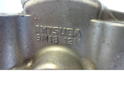 Snett uppifrån på Startmotor från en Yamaha FZ-1 N -2007 motorcykel.