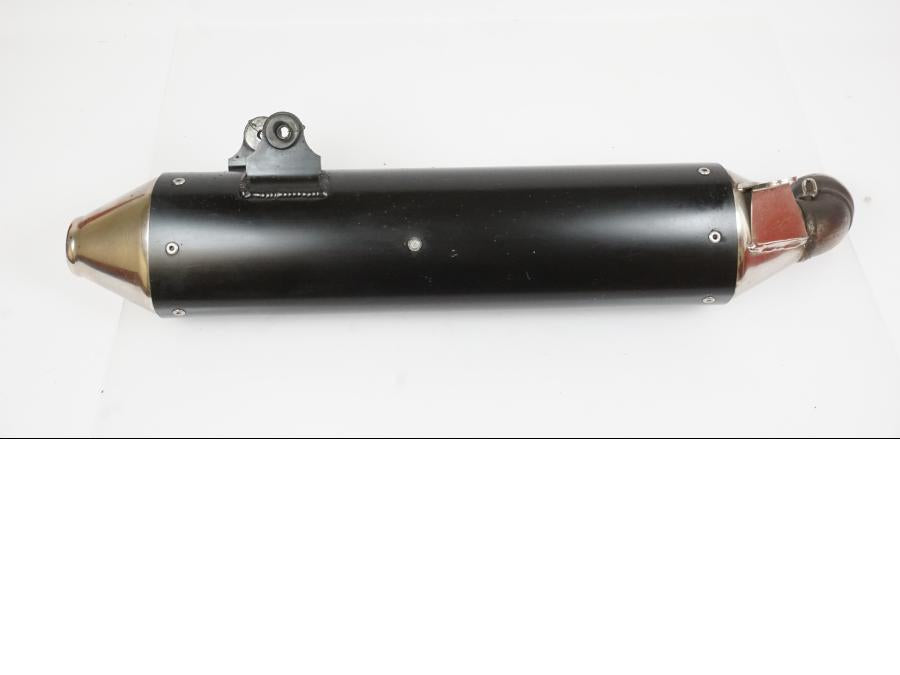 Framsidan på Ljuddämpare från en KTM 640 Duke -2003 motorcykel.