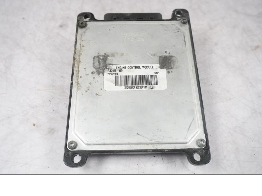 Snett nerifrån på CDI / ECU från en H-D Touring Street Glide FLHX -2009 motorcykel.