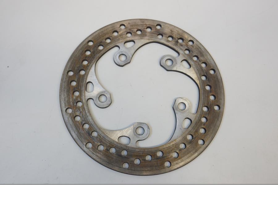 Baksidan på Bromsskiva från en Suzuki GSX-R 1000 -2013 motorcykel.