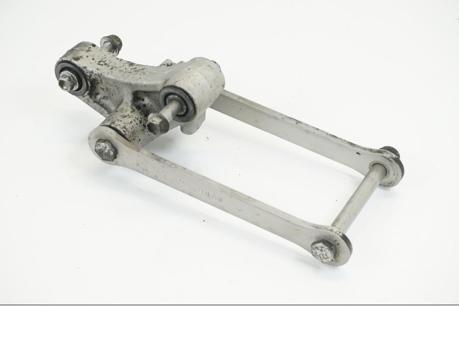 Framsidan på Stötdämparlänkage från en Kawasaki ZX-12R -2000 motorcykel.