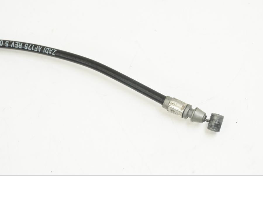 Baksidan på Sadellåsmekanism från en Ducati Streetfighter S -2011 motorcykel.