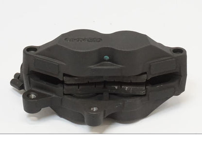 Snett uppifrån på Bromsok från en BMW R 1150 RS -2004 motorcykel.