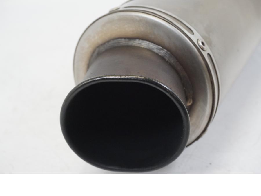 Snett uppifrån på Ljuddämpare Sport från en Kawasaki ZX-12R -2000 motorcykel.