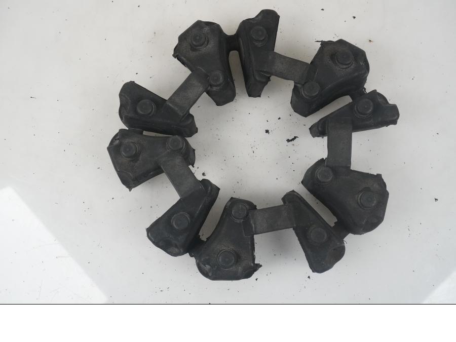 Baksidan på Ryckutjämnare från en Triumph Tiger -2004 motorcykel.