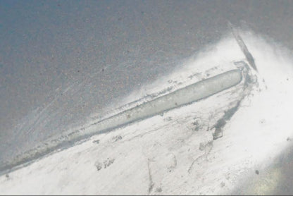 Snett uppifrån på Bakvinge från en BMW F 650 CS -2002 motorcykel.