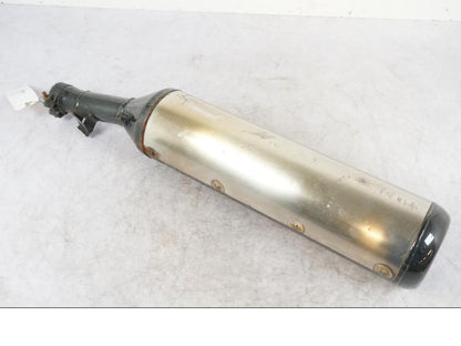 Baksidan på Ljuddämpare från en Kawasaki GPZ 500 S -1982 motorcykel.