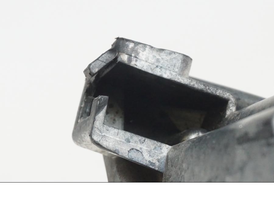 Snett nerifrån på Blinkers LED från en Suzuki GSX-R 750 -2009 motorcykel.