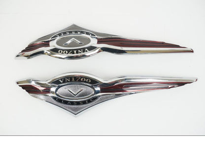 Framsidan på Bensintankdekor från en Kawasaki VN 1700 Classic Tourer -2010 motorcykel.