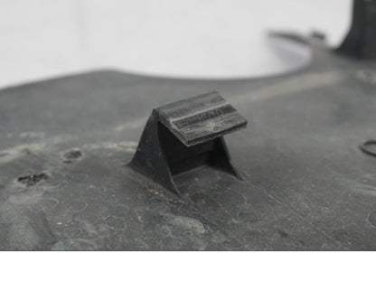 Snett uppifrån på Toppkåpsinsida från en Kawasaki ZX-6R -2005 motorcykel.