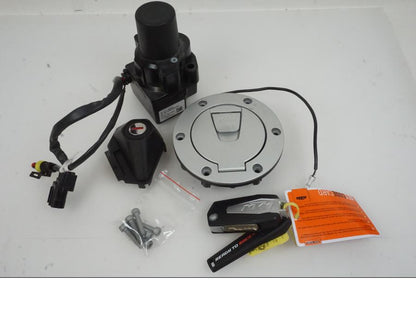 Framsidan på Låssats från en KTM 1290 Super Duke -2019 motorcykel.