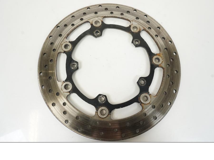 Vänster sida på Bromsskiva från en Yamaha YZF R6 -2006 motorcykel.