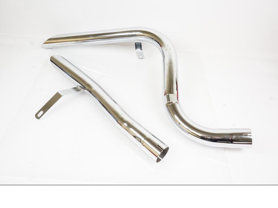 Baksidan på Ljuddämpare Sport från en Honda VT 1100 C -1985 motorcykel.