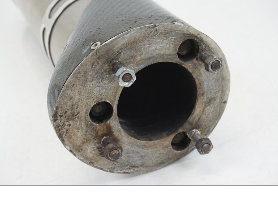 Snett nerifrån på Ljuddämpare Sport från en Kawasaki ZX-12R -2000 motorcykel.