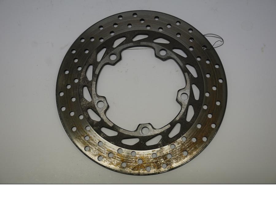 Baksidan på Bromsskiva från en Yamaha FZ1-SA -2007 motorcykel.