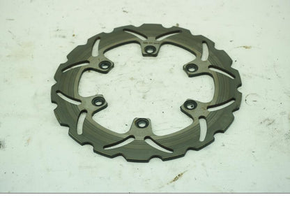 Framsidan på Bromsskiva från en Yamaha TRX 850 -1996 motorcykel.