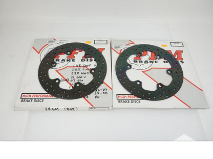 Framsidan på Bromsskiva från en Honda CBR 600 -1994 motorcykel.