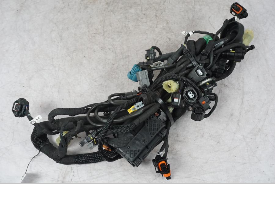 Snett nerifrån på Kabelstam från en Ducati Multistrada V4 -2024 motorcykel.