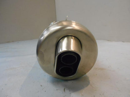 Baksidan på Ljuddämpare från en BMW F 800 S -2005 motorcykel.