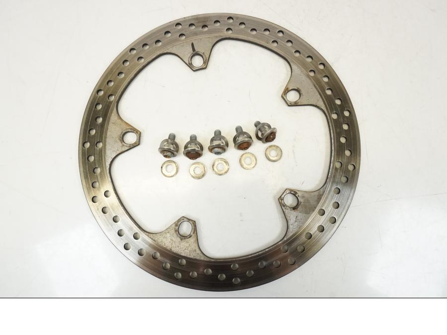 Framsidan på Bromsskiva från en BMW K 1200 LT -2004 motorcykel.