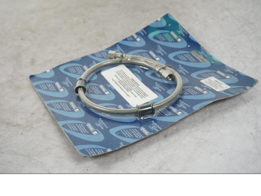 Snett uppifrån på Bromsslang från en Universal Universal -2010 motorcykel.