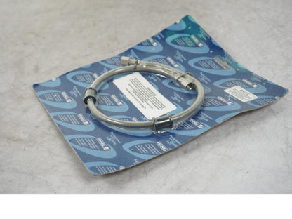 Snett uppifrån på Bromsslang från en Universal Universal -2010 motorcykel.