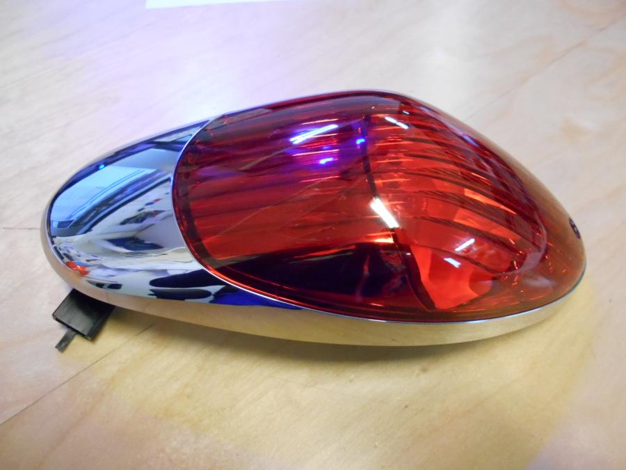 Framsidan på Baklampa från en Kawasaki VN 1500 Mean Streak -2007 motorcykel.