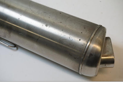 Snett uppifrån på Ljuddämpare från en BMW F 800 ST -2008 motorcykel.