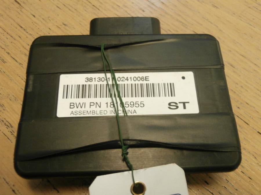 Baksidan på ABS styrenhet från en H-D Softail Deluxe / Nostalgia FLSTN -2011 motorcykel.