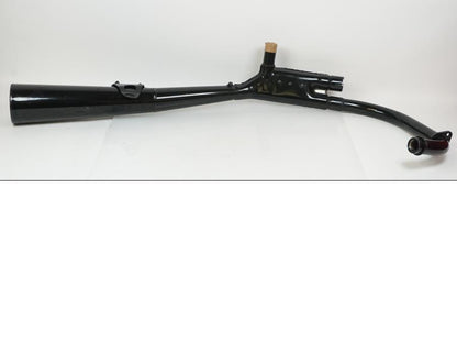 Vänster sida på Ljuddämpare från en Suzuki GSX 400 -1983 motorcykel.